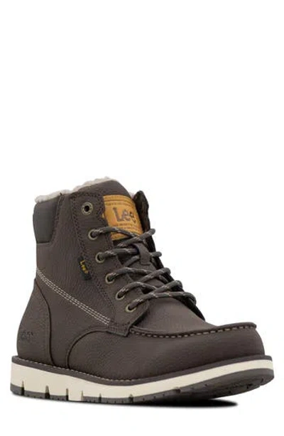 Lee Waylon Faux Leather Boot In Black