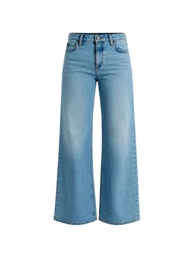 Lee Wide-leg Jeans In Blue