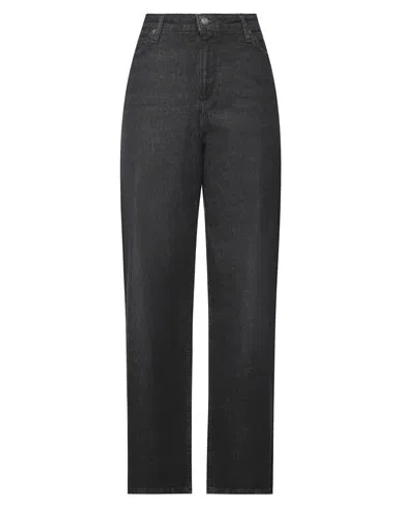 Lee Woman Denim Pants Black Size 31w-31l Cotton, Elastane