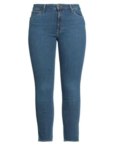 Lee Woman Jeans Blue Size 26w-l33 Cotton, Elastane