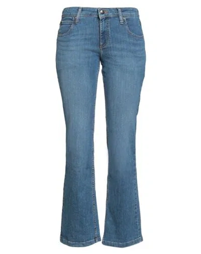 Lee Woman Jeans Blue Size 31w-29l Cotton, Polyester, Elastane