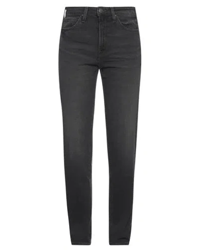 Lee Woman Jeans Steel Grey Size 24w-31l Cotton, Elastane
