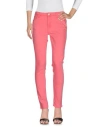 Lee Woman Jeans Coral Size 25w-l33 Cotton, Polyester, Elastane In Red