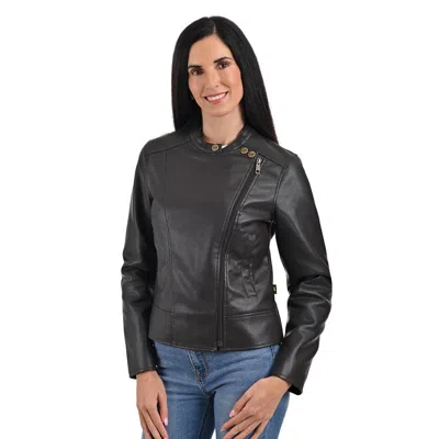 Lee Women's Biker Classic Flap Jacket In Brown