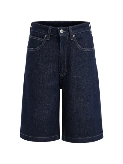 Lee Workwear-inspired Denim Shorts In Blue