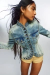 LEE X ANGEL CHEN DENIM JACKET IN LIGHT BLUE, WOMEN'S AT URBAN OUTFITTERS
