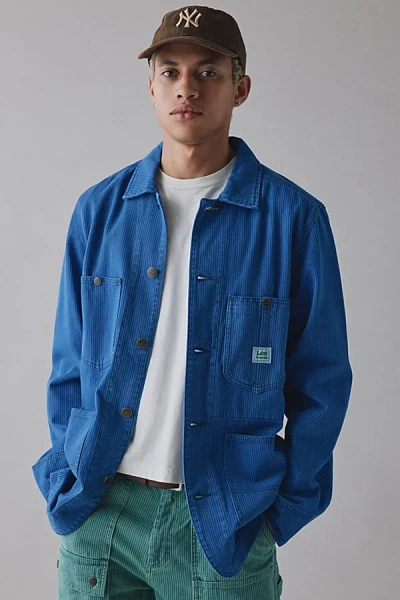 Lee X Crayola Chore Jacket In Violet Blue Stripe, Men's At Urban Outfitters