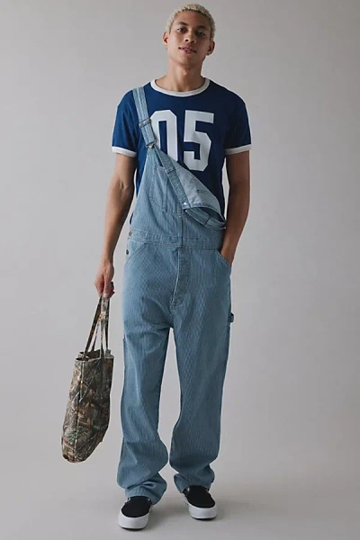 Lee X Crayola Workwear Overall In Railroad Stripe, Men's At Urban Outfitters In Blue