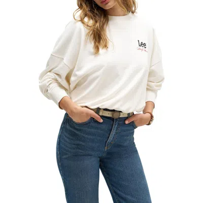 Lee X Marilyn Monroe Graphic Crewneck Sweatshirt In White Star