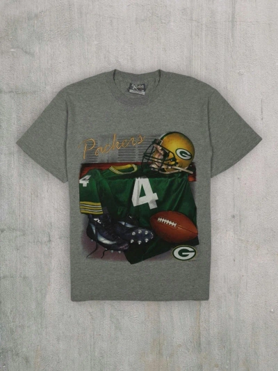 Pre-owned Lee X Nfl Green Bay Packers × Lee Sport Collection Graphic Usa T Shirt In Graphite Grey