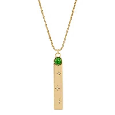 Leeada Jewelry Women's Aether Pendant Necklace - Green