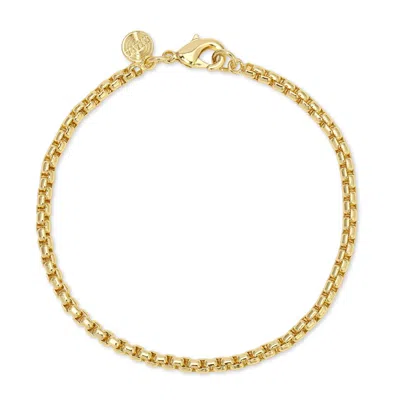Leeada Jewelry Women's Gold Bea Chain Bracelet