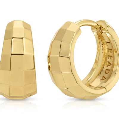 Leeada Jewelry Women's Gold Donna Mini Huggies