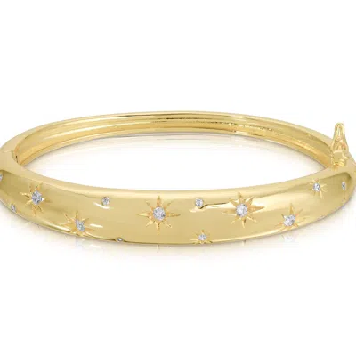 Leeada Jewelry Women's Gold Stevie Bangle