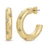 Leeada Jewelry Women's Gold Stevie Maxi Hoops