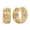 Leeada Jewelry Women's Gold Stevie Star Huggies In Gold