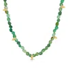 Leeada Jewelry Women's Green Athena Beaded Necklace - Emerald
