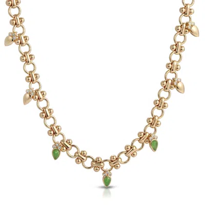 Leeada Jewelry Women's Green Athena Necklace Jade