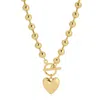 Leeada Jewelry Women's Leeada X Officially Quigley Capsule Collection - Le Bébé Heart Toggle Necklace - Gold In Gold