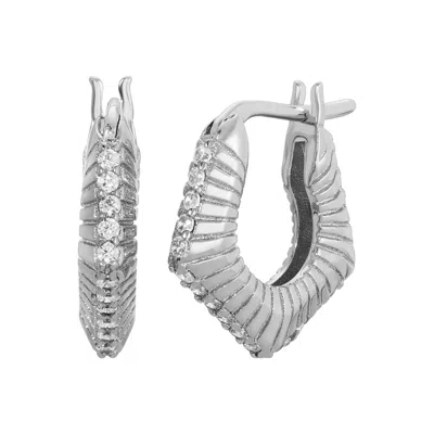 Leeada Jewelry Women's Silver Phoebe Mini Hoops