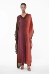Leem Gradient Print Kaftan Dress In Multicolor
