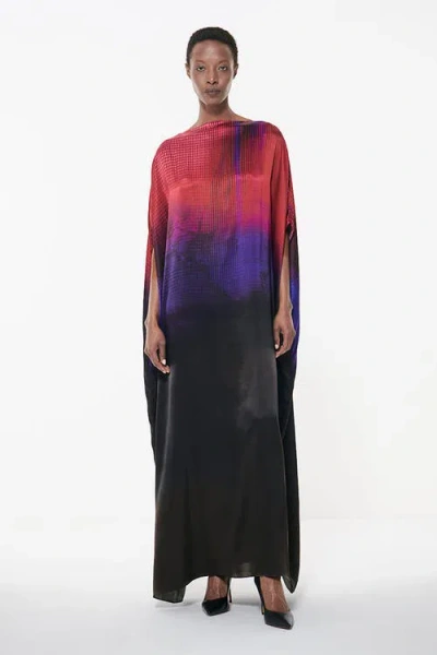 Leem Gradient Printed Kaftan In Multicolor