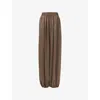 Leem Womens  Harem Relaxed Woven Trousers