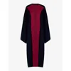 Leem Womens Purple Relaxed-fit Long-sleeve Reversible Wool-blend Coat In Purple