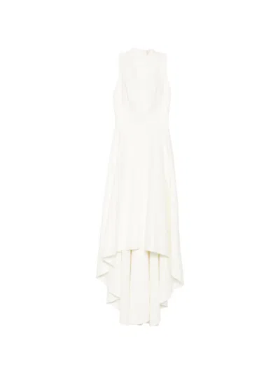 Leen Mougrhabi Fleur Bow-detail A-line Maxi Dress In White
