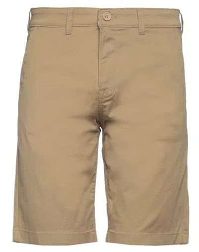 Leesures By Lee Man Shorts & Bermuda Shorts Sand Size 30 Cotton, Elastane In Beige