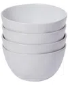 Leeway Home Bowl, Set Of 4 In White