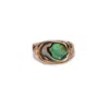 Lef Jewelry Men's Rose Gold Davy Jones - Abalone Shell Signet Ring In Gold