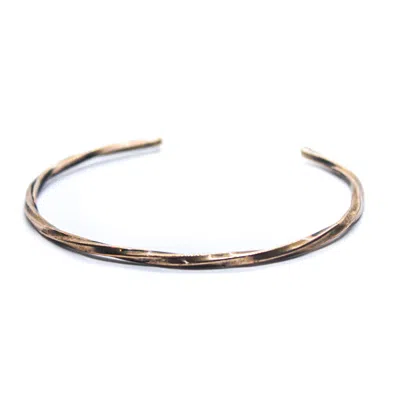 Lef Jewelry Men's Rose Gold Twisted Bracelet In Gray
