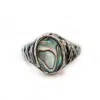 Lef Jewelry Men's Silver Jack Sparrow - Abalone Shell Signet Ring In Silver
