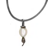 Lef Jewelry Men's Silver / White Snake Chain With White Pearl Snake Pendant In Multi