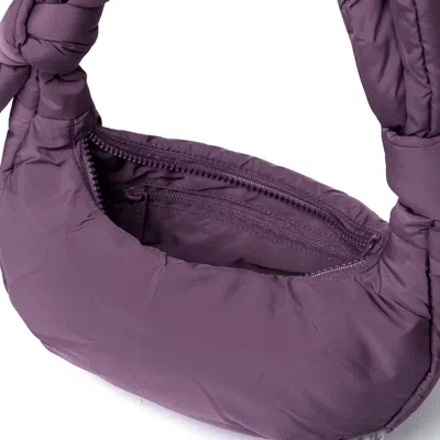 Lefrik Biwa Puffy Micro Bag In Plum