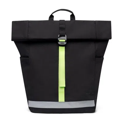 Lefrik Men's Lars Roll Top Backpack Black Lime Vandra