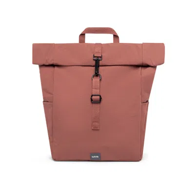 Lefrik Men's Red Roll Mini Backpack Bronze In Black