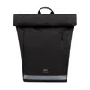 Lefrik Men's Roll Top Reflective Backpack Black In Black