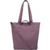 Lefrik Raw Tote Bag In Burgundy