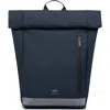 Lefrik Roll Reflective Backpack In Blue