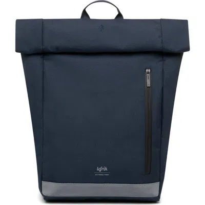 Lefrik Roll Reflective Backpack In Blue