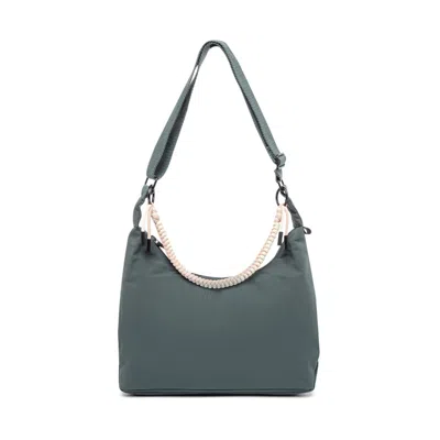 Lefrik Women's Blue Bico Bag Leaf In Pattern