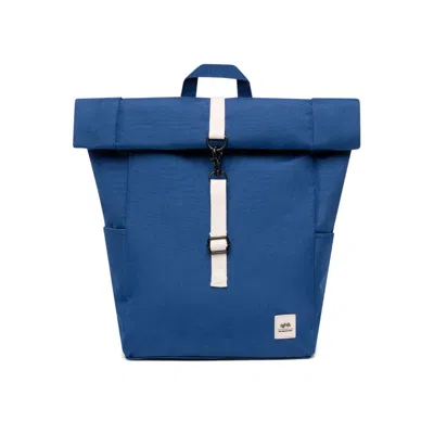 Lefrik Women's Blue Roll Top Mini Backpack Dark Klein