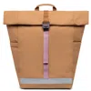 Lefrik Women's Brown Lars Roll Backpack Toffee Vandra