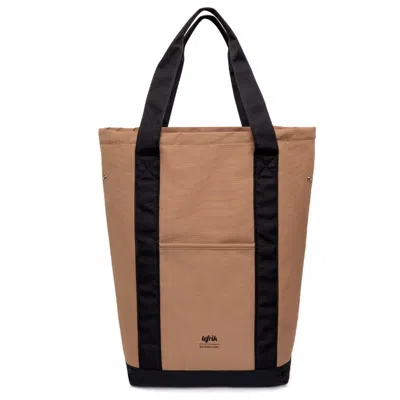 Lefrik Women's Brown Roots Tote Bag Maxi 15" Camel