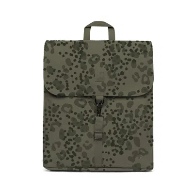 Lefrik Women's Green Handy Mini Backpack Printed Cheeta