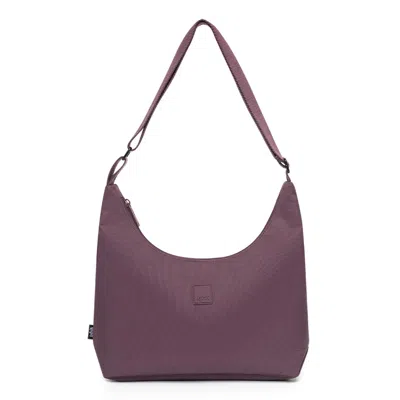 Lefrik Women's Purple Bico Bag Stripes Maroon