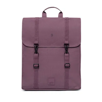 Lefrik Women's Purple Handy Backpack Stripes Maroon