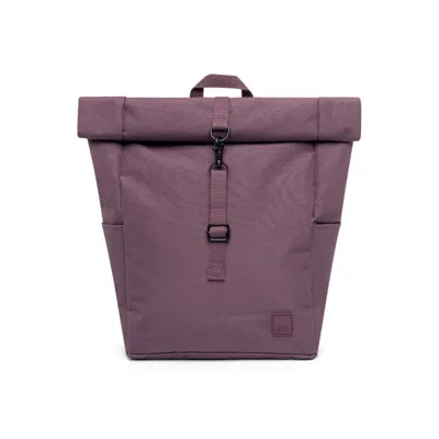 Lefrik Women's Purple Roll Mini Backpack Stripes Maroon